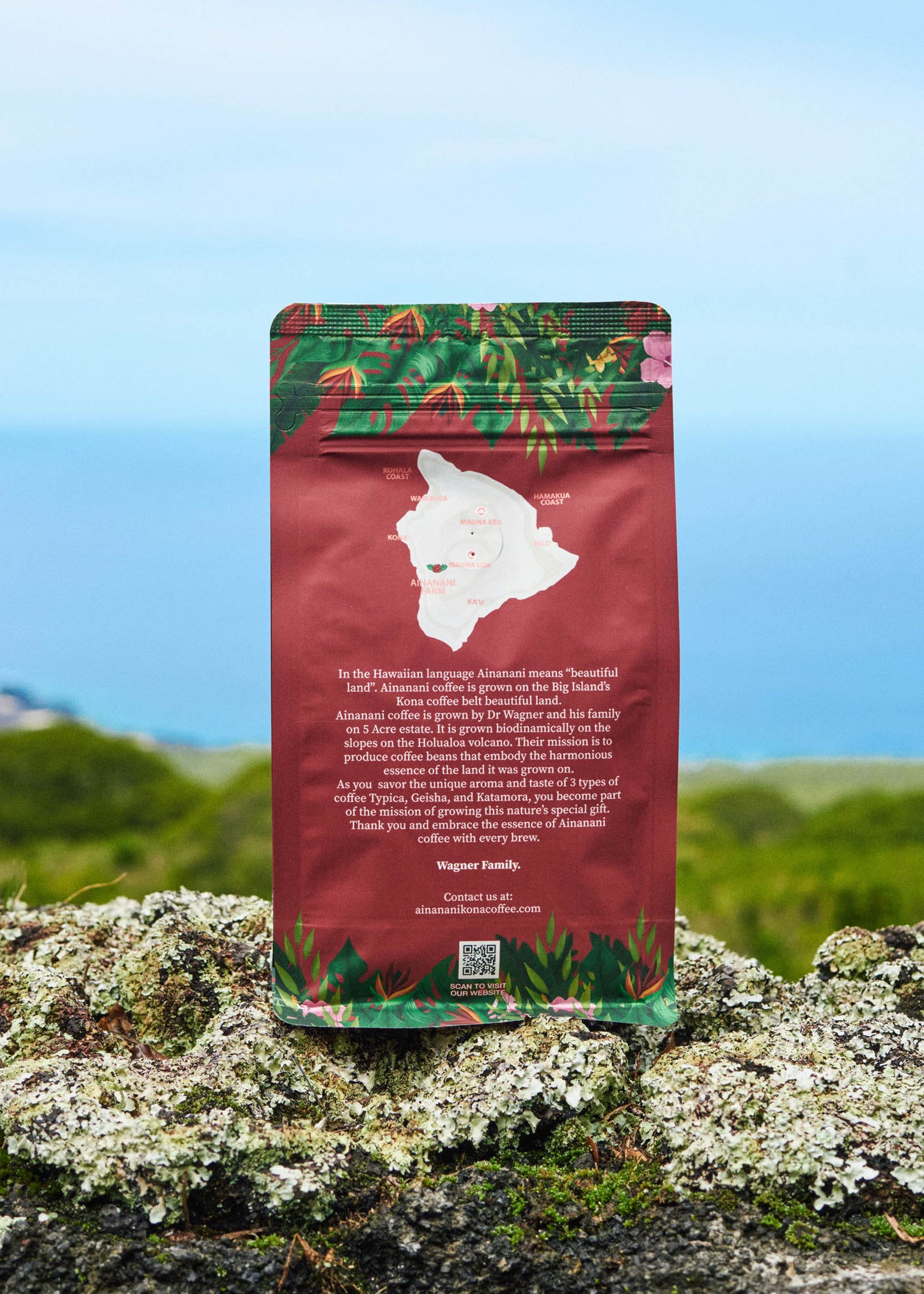 AINANANI Kona Catimor - Arabica Whole Bean Coffee